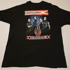 Static X - Freaks On Parade Tour (2022) Black Graphic T-Shirt